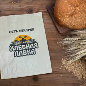 Бумажные пакеты с v-образным дном с логотипом (без ручек)